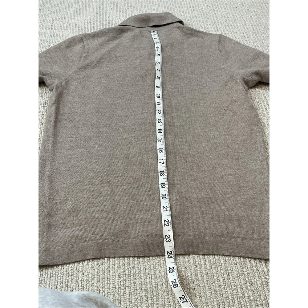 Christian Lacroix Men's Medium* Knit Sweater Merino Wool Collar Short Sleeve